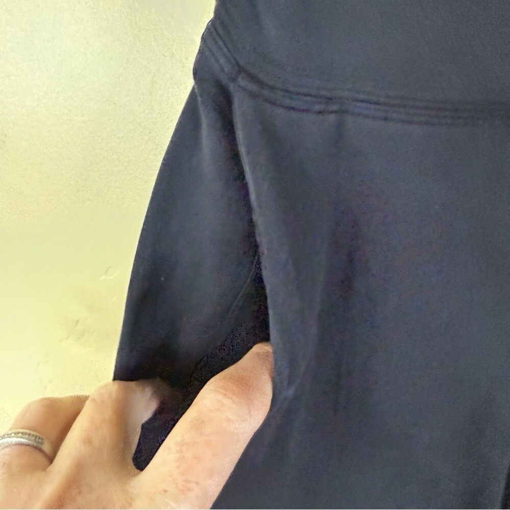 Lululemon RARE‎ Take It Easy High Waisted Black Leggings Size 2 Active Wide Leg - Picture 5 of 10